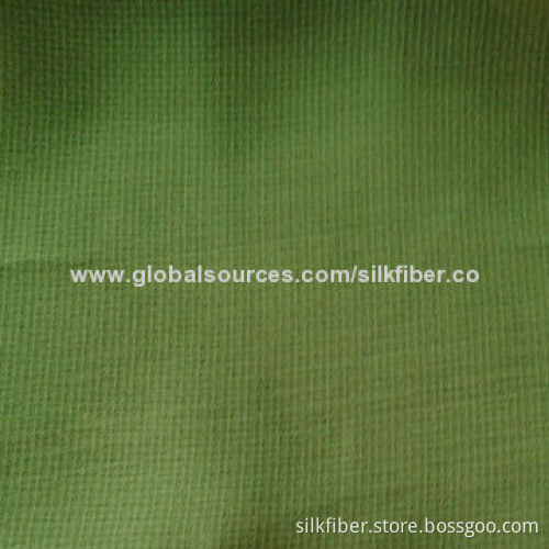 Olive green polyester fabric